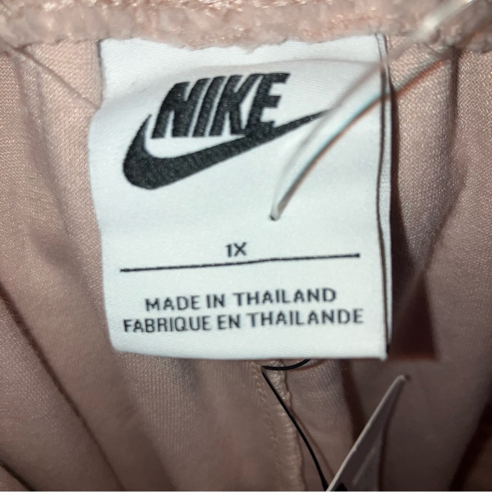 NWT Nike Air Logo Pink Plush Flare Lounge Pants - Picture 6 of 7